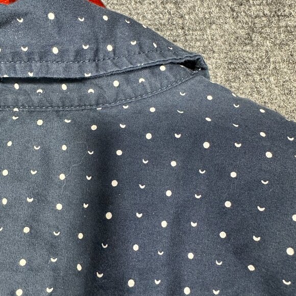Banana Republic Shirt Mens Large Camden Fit Blue Cotton Custom Wash Button Up - Picture 10 of 10